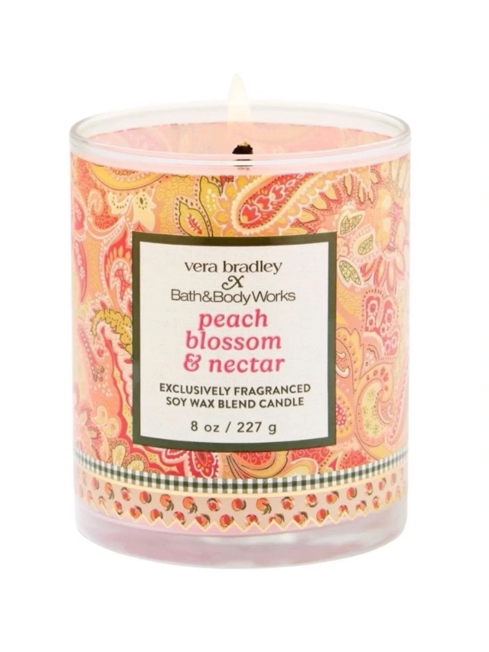 Vera Bradley X BBW PEACH BLOSSOMS NECTAR Limited Edition Candle Set